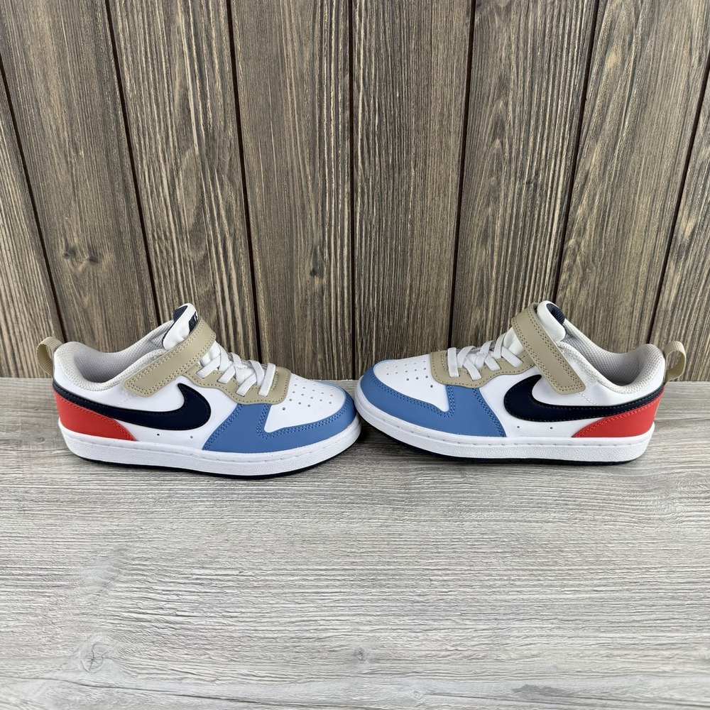 Nike Court Borough Low Recraft Kids Shoes DV5457-124 Multicolor Size 13C